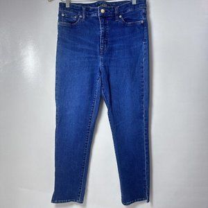 Lauren Ralph Lauren Jeans Womens 10 Regal Straight Ankle Medium Wash  Denim